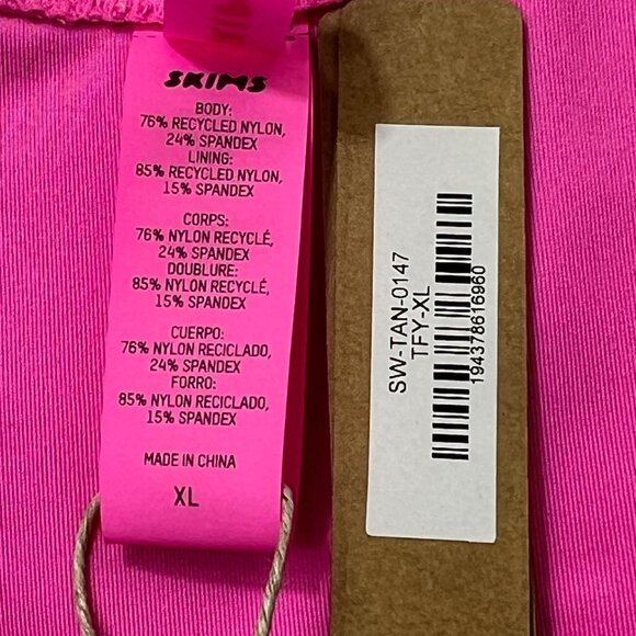 SKIMS Swim Micro Tanga Bikini Bottom‎ Taffy XL - Picture 8 of 11